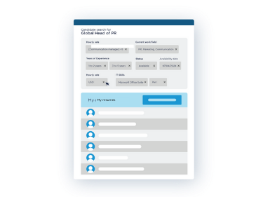 Parser portal interface showcasing Textkernel's optical character recognition for resumes.